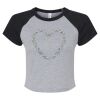 Women's Micro Rib Raglan Baby Tee Thumbnail