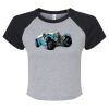 Women's Micro Rib Raglan Baby Tee Thumbnail