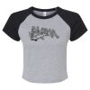 Women's Micro Rib Raglan Baby Tee Thumbnail