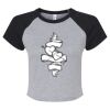 Women's Micro Rib Raglan Baby Tee Thumbnail