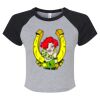 Women's Micro Rib Raglan Baby Tee Thumbnail