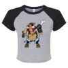Women's Micro Rib Raglan Baby Tee Thumbnail