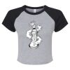 Women's Micro Rib Raglan Baby Tee Thumbnail