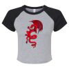 Women's Micro Rib Raglan Baby Tee Thumbnail