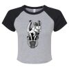 Women's Micro Rib Raglan Baby Tee Thumbnail
