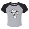 Women's Micro Rib Raglan Baby Tee Thumbnail