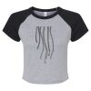 Women's Micro Rib Raglan Baby Tee Thumbnail