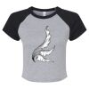 Women's Micro Rib Raglan Baby Tee Thumbnail