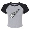 Women's Micro Rib Raglan Baby Tee Thumbnail