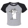 Women's Micro Rib Raglan Baby Tee Thumbnail