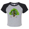 Women's Micro Rib Raglan Baby Tee Thumbnail