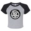 Women's Micro Rib Raglan Baby Tee Thumbnail