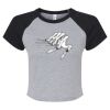 Women's Micro Rib Raglan Baby Tee Thumbnail
