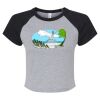 Women's Micro Rib Raglan Baby Tee Thumbnail