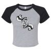 Women's Micro Rib Raglan Baby Tee Thumbnail