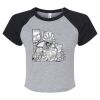 Women's Micro Rib Raglan Baby Tee Thumbnail