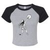 Women's Micro Rib Raglan Baby Tee Thumbnail