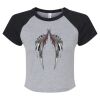 Women's Micro Rib Raglan Baby Tee Thumbnail