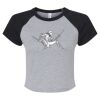 Women's Micro Rib Raglan Baby Tee Thumbnail
