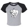 Women's Micro Rib Raglan Baby Tee Thumbnail