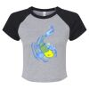 Women's Micro Rib Raglan Baby Tee Thumbnail