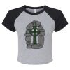 Women's Micro Rib Raglan Baby Tee Thumbnail