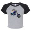 Women's Micro Rib Raglan Baby Tee Thumbnail