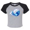 Women's Micro Rib Raglan Baby Tee Thumbnail