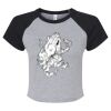 Women's Micro Rib Raglan Baby Tee Thumbnail