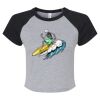 Women's Micro Rib Raglan Baby Tee Thumbnail