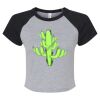 Women's Micro Rib Raglan Baby Tee Thumbnail