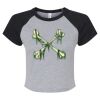 Women's Micro Rib Raglan Baby Tee Thumbnail