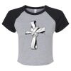 Women's Micro Rib Raglan Baby Tee Thumbnail