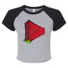 Women's Micro Rib Raglan Baby Tee Thumbnail