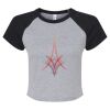 Women's Micro Rib Raglan Baby Tee Thumbnail