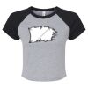 Women's Micro Rib Raglan Baby Tee Thumbnail