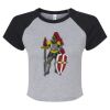 Women's Micro Rib Raglan Baby Tee Thumbnail