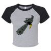 Women's Micro Rib Raglan Baby Tee Thumbnail