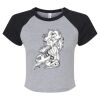 Women's Micro Rib Raglan Baby Tee Thumbnail