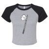 Women's Micro Rib Raglan Baby Tee Thumbnail