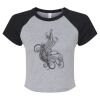 Women's Micro Rib Raglan Baby Tee Thumbnail