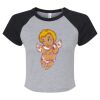Women's Micro Rib Raglan Baby Tee Thumbnail