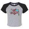 Women's Micro Rib Raglan Baby Tee Thumbnail