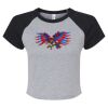Women's Micro Rib Raglan Baby Tee Thumbnail