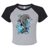 Women's Micro Rib Raglan Baby Tee Thumbnail