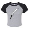 Women's Micro Rib Raglan Baby Tee Thumbnail