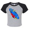 Women's Micro Rib Raglan Baby Tee Thumbnail
