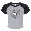 Women's Micro Rib Raglan Baby Tee Thumbnail