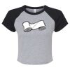 Women's Micro Rib Raglan Baby Tee Thumbnail