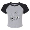 Women's Micro Rib Raglan Baby Tee Thumbnail